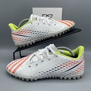 adidas Predator Edge .4 Cleats Turf Indoor Size 7.5 Cloud White/Solar Yellow